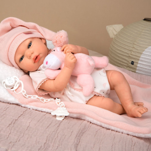 Boneca Reborn Arias Ariel c/ Peluche 40cm