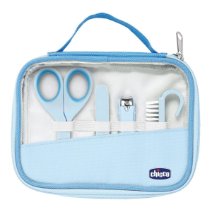 Kit Higiene Chicco – Conjunto de Manicure Bebé Happy Hands Azul