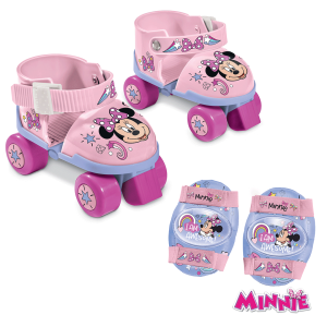 Conjunto Mondo Patins + Proteções Minnie Tam.22-29