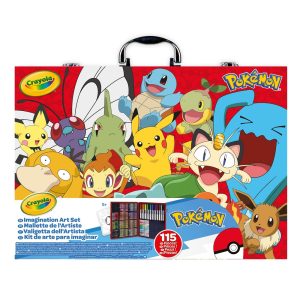 Mala de Artista Crayola Pokemon c/ 115 Peças