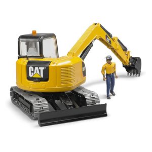 Mini Escavadora CAT c/ Figura