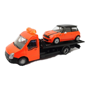 Mini Laranja com Reboque 1:43 Bburago