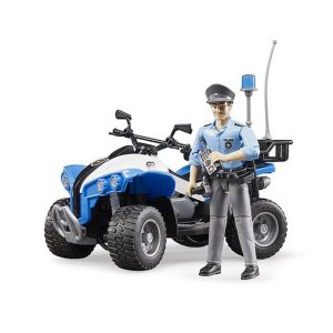 Moto 4 Quad Polícia c/ Figura