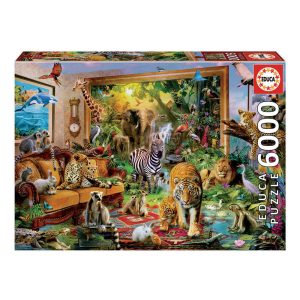 Puzzle 6000 Animais a Entrar em Casa