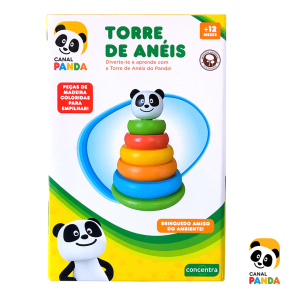 Panda – Torre de Anéis de Madeira